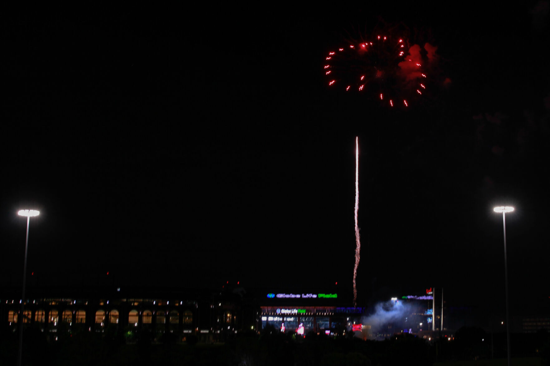 Arlington's Independence Day Fireworks illuminate the Entertainment District for the second year